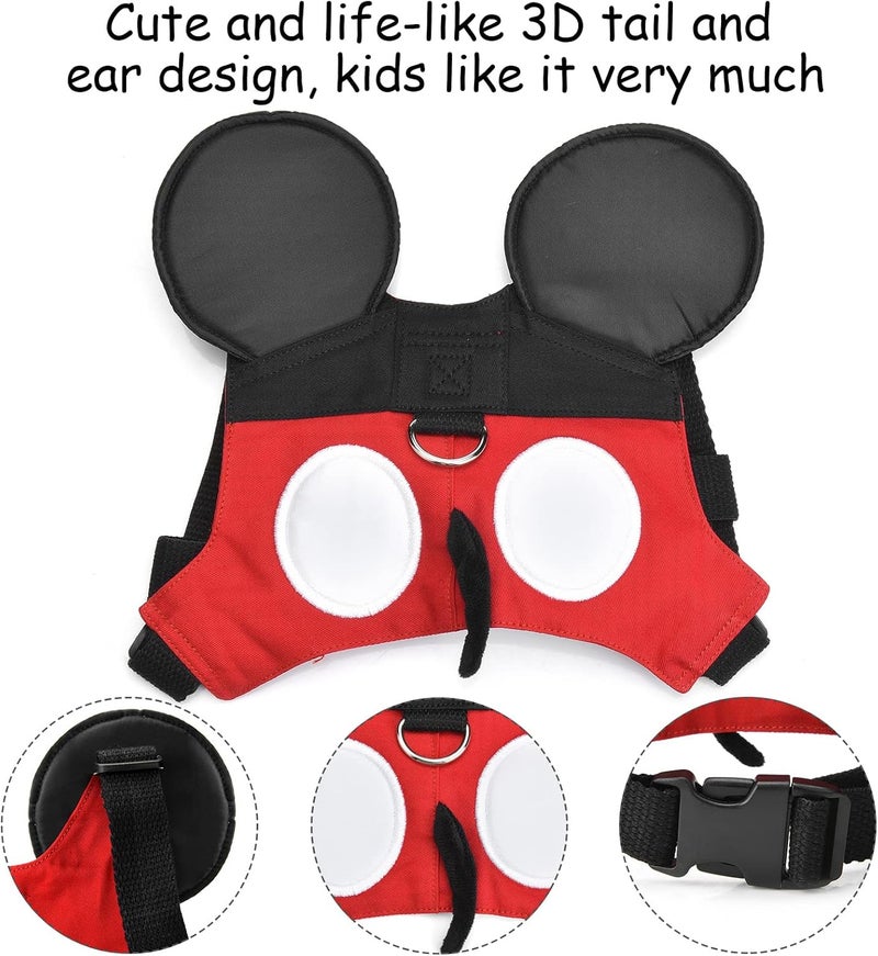 Yimidear Toddler Leash & Harness, Child Anti Lost Leash Baby Cute Safety Harness Belt Strap Hold Kids Close While Walking For Boys and Girls(Red) - Image 5